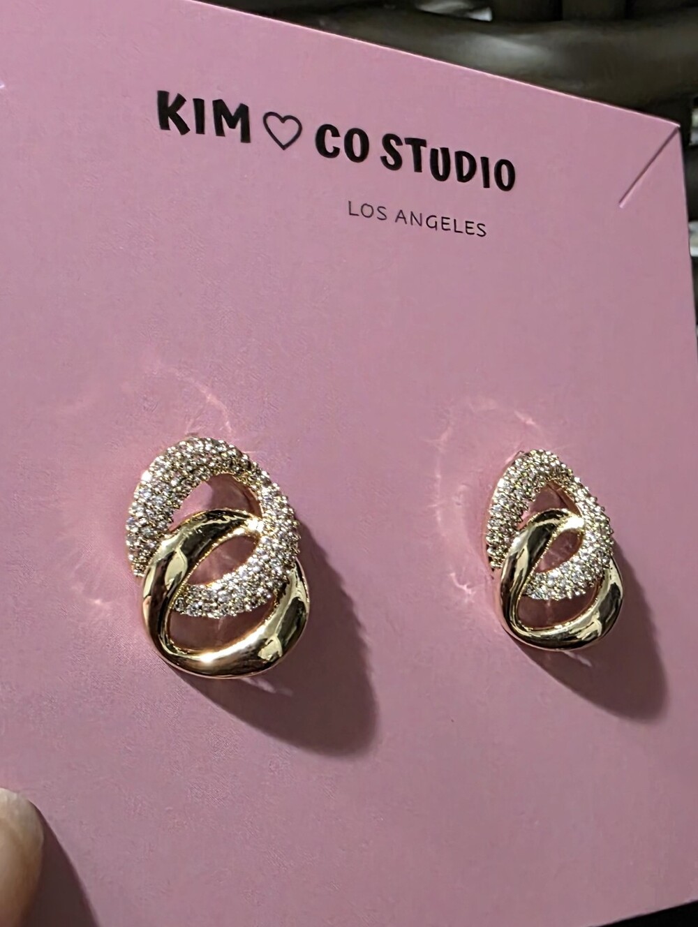 18k Gold s925 Cubic Zirconia Knot Stud Earrings